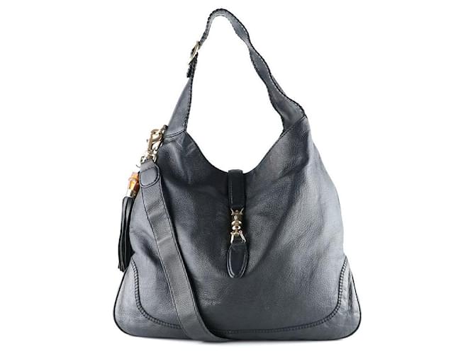 GUCCI Handbags Jackie 1961 Black Leather  ref.1248564
