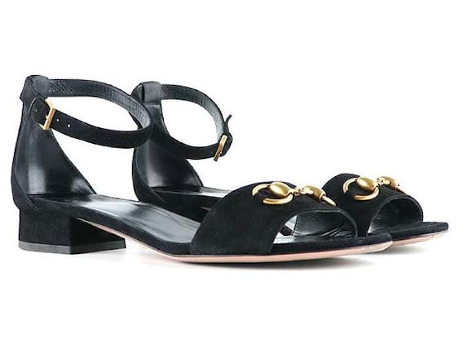 Gucci sandals Black Leather  ref.1248569