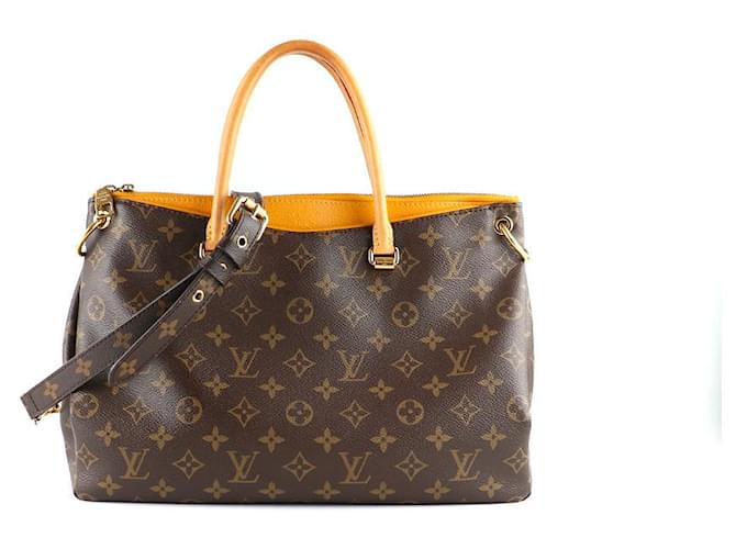 LOUIS VUITTON Handbags Pallas Brown Leather  ref.1248608