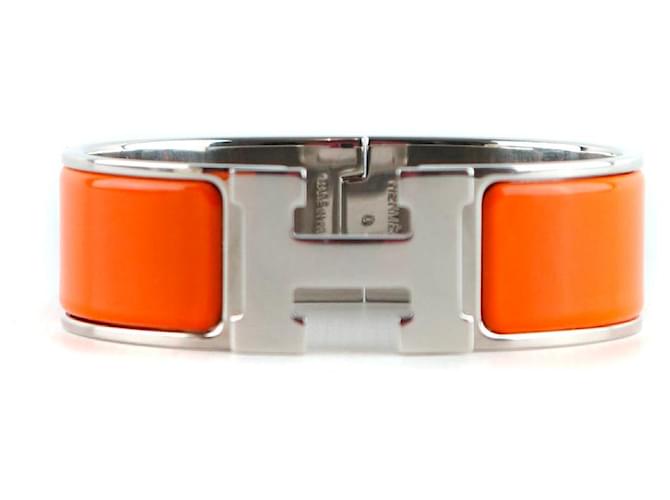 Hermès HERMES Armbänder Clic Clac H Orange Stahl  ref.1248682