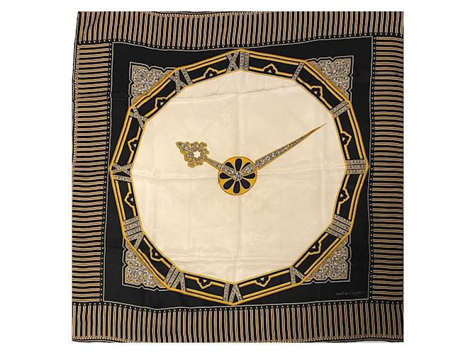 CARTIER Silk handkerchief Black  ref.1248694