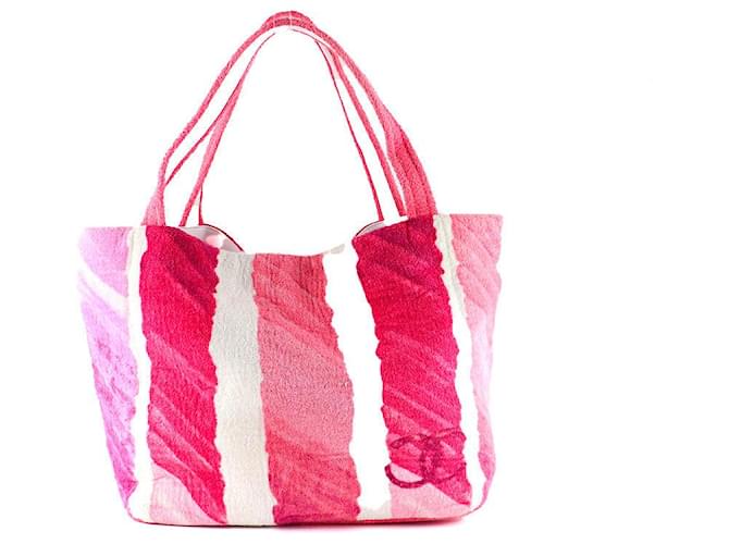 CHANEL Handbags Timeless/classique Pink Cloth  ref.1248768