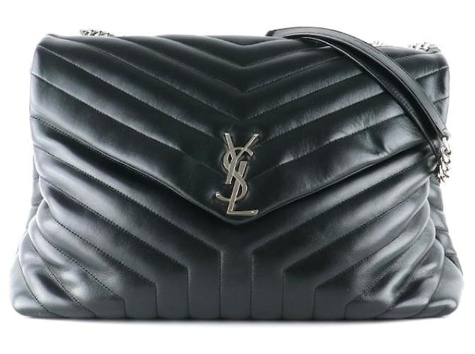 SAINT LAURENT Handbags Loulou Black Leather  ref.1248776
