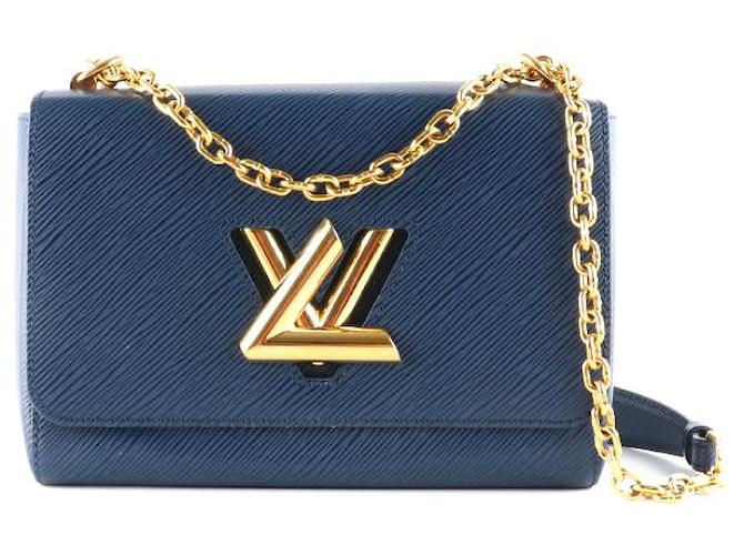 LOUIS VUITTON Handbags Twist Navy blue Leather  ref.1248800