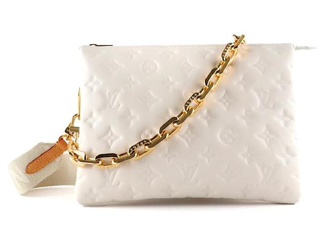 LOUIS VUITTON Handbags Coussin White Leather  ref.1248808