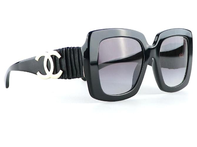 Chanel sunglasses Black Metal  ref.1248942