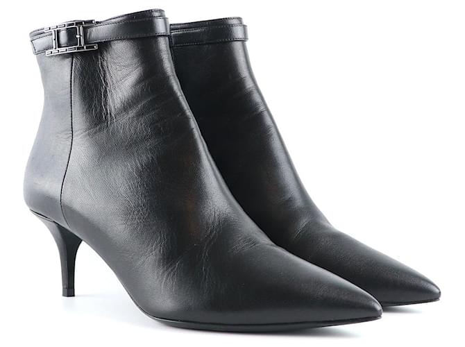 Hermès HERMES Boots Black Leather  ref.1248948