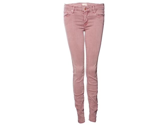 MOTHER, the looker pop jeans in pink Cotton  ref.1248965