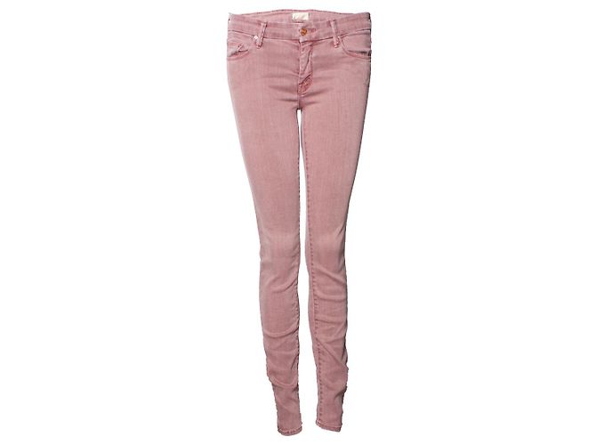 Mother MÃE, the looker pop jeans em rosa