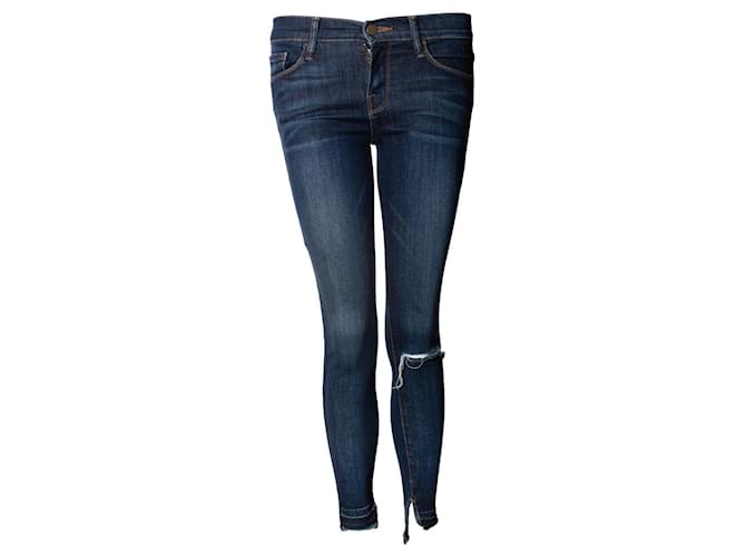 Autre Marque FRAME-Jeans, Le Skinny de Jeanne Jeans Blau Baumwolle  ref.1248968