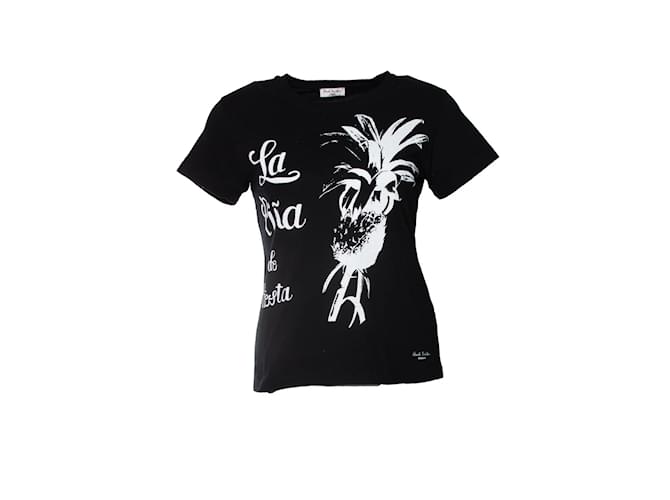 Paul Smith, Black T-shirt with print Cotton  ref.1248979