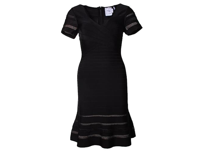 HERVE LEGER, Viviana dress in black  ref.1248988