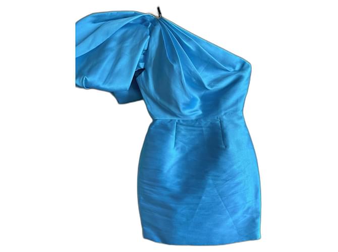 Solace London Vestidos Azul Poliéster  ref.1249035