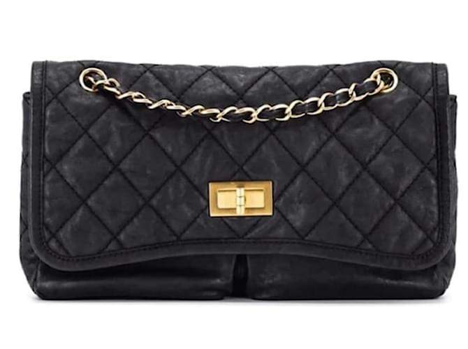 Chanel Handbags Black Leather  ref.1249045