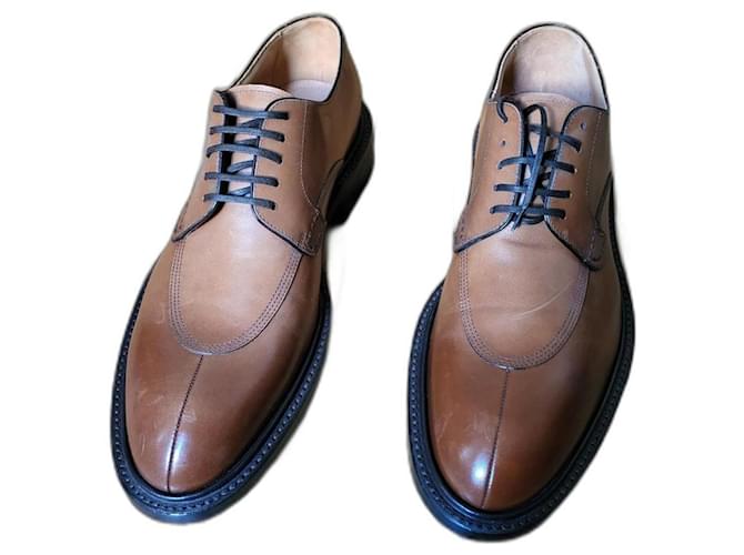 Sapatos Derby Saint Georges - Louis Vuitton Marrom Couro  ref.1249047