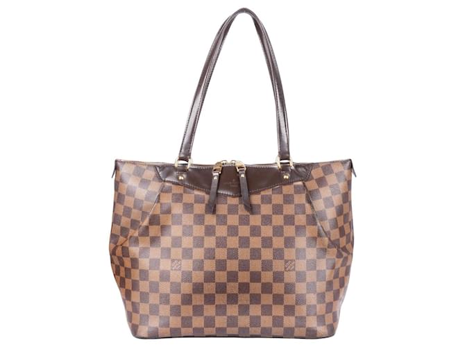 Louis Vuitton Damier Ebene Westminster GM Shopper Bag Brown Cloth  ref.1249067