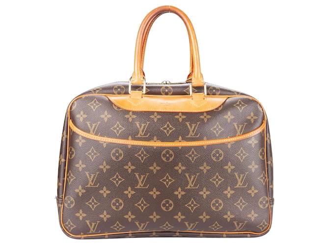 Deauville Louis Vuitton Canvas Monogram Looping GM Shoulder Bag Brown Leather  ref.1249071