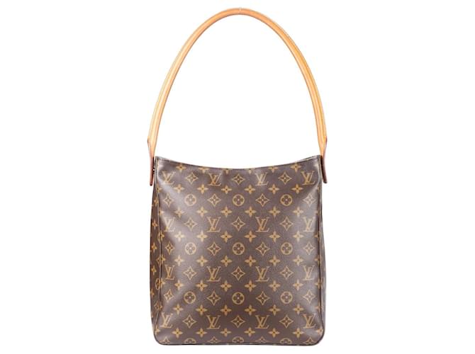 Louis Vuitton Canvas Monogram Looping GM Shoulder Bag Brown Cloth  ref.1249072