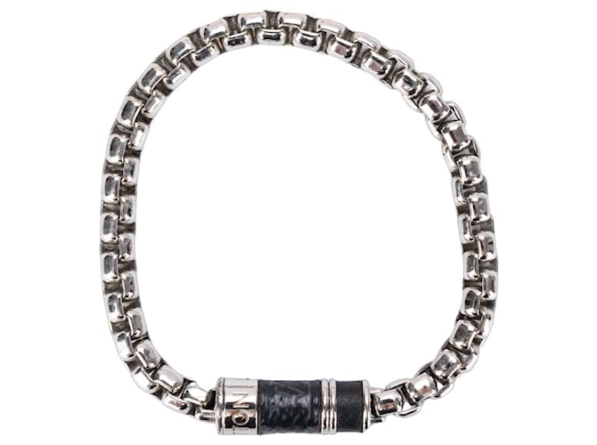 Louis Vuitton-Monogramm-Eclipse-Armband Silber Metall  ref.1249129