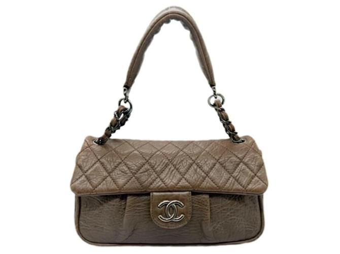 Timeless Chanel Matelassé Brown Leather  ref.1249192