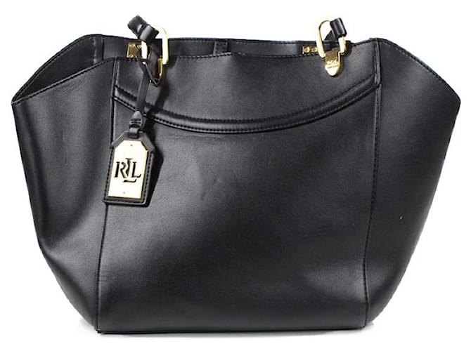 Ralph Lauren Handbags Black Leather  ref.1249195
