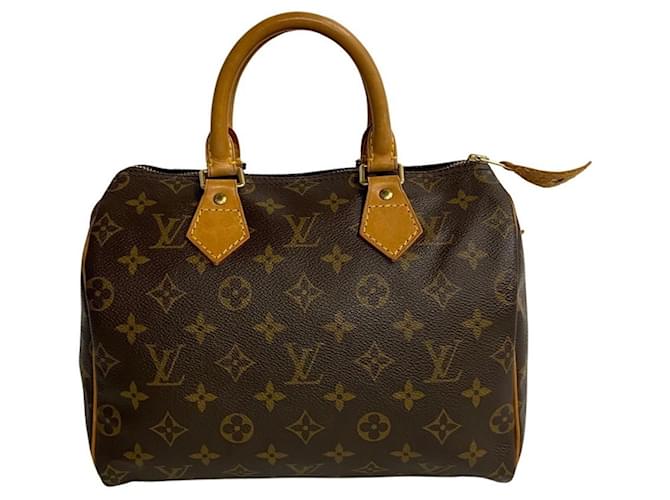 Louis Vuitton Speedy 25 Brown Cloth  ref.1249215