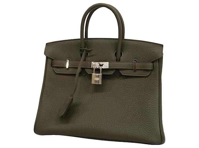 Hermès Birkin 25 Khaki Leather  ref.1249346