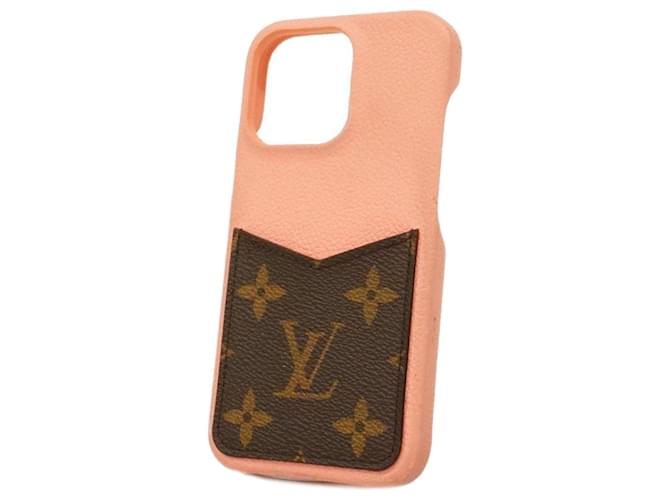 Louis Vuitton Etui Iphone Pink Leder  ref.1249557