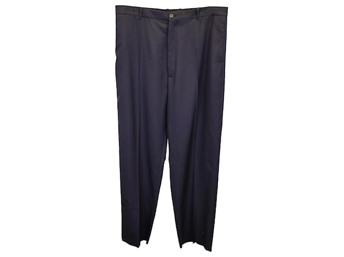 Balenciaga Regular Fit Tailored Pants in Black Wool  ref.1249631