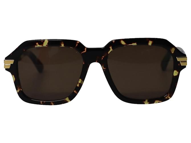 Bottega Veneta Oversized Square Sunglasses in Brown Acetate Cellulose fibre  ref.1249646