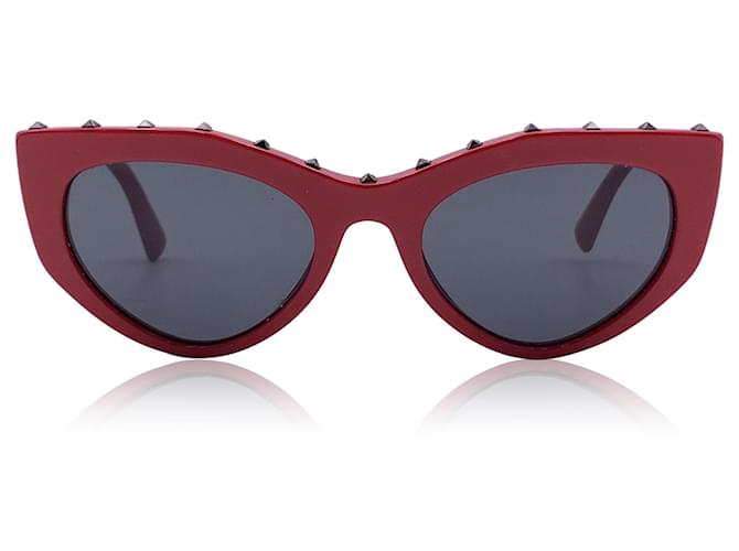 Valentino Garavani Valentino Soul Rockstud-Sonnenbrille aus rotem Acetat 4060 53/20 140MM Kunststoff  ref.1249673