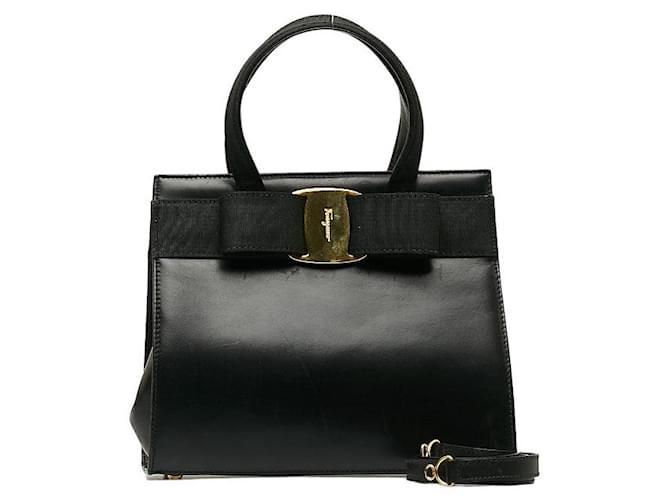 Salvatore Ferragamo Vara Bow Leather Handbag BA 21 4178  ref.1249732