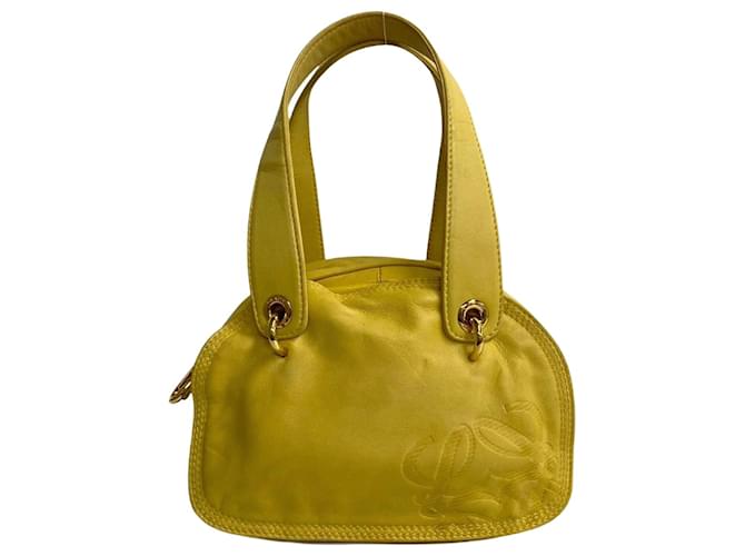Loewe Mini-Boston-Tasche aus Nappaleder mit Anagramm  ref.1249741