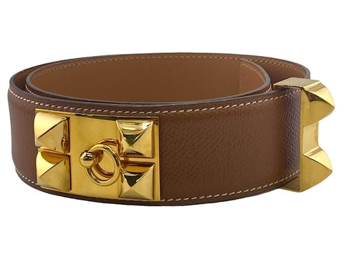 Hermès Médor Brown Leather  ref.1249875