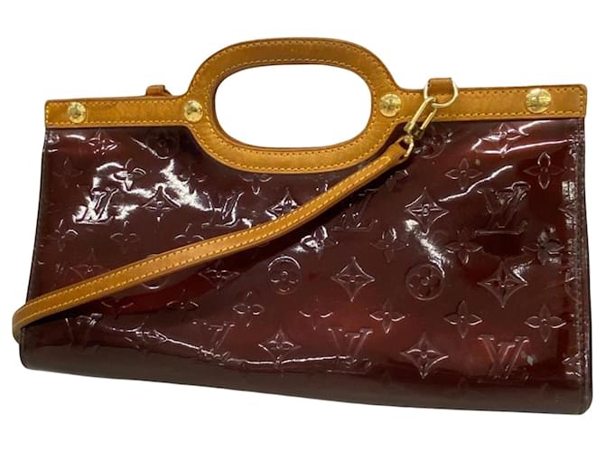Louis Vuitton Roxbury Rosso Pelle verniciata  ref.1249935