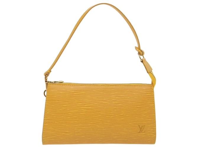 Louis Vuitton Pochette Accessoire Yellow Leather  ref.1249963