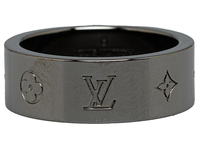 Grauer LV Instinct Gunmetal-Ring von Louis Vuitton Metall  ref.1250051