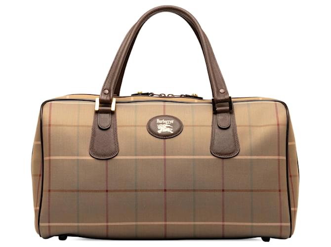 Burberry Brown Vintage Check Travel Bag Cloth Cloth  ref.1250072