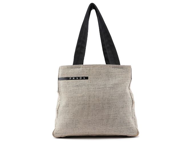 Bolsos PRADA T. Algodón Beige