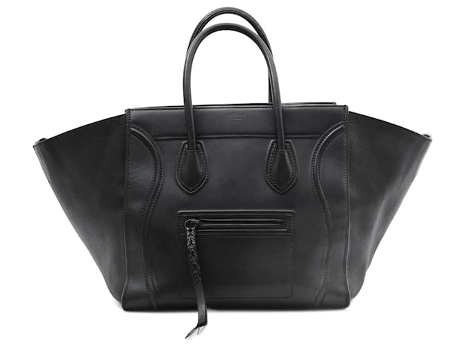 Céline CELINE Smooth Leather Medium Phantom Luggage in Black  ref.1250549