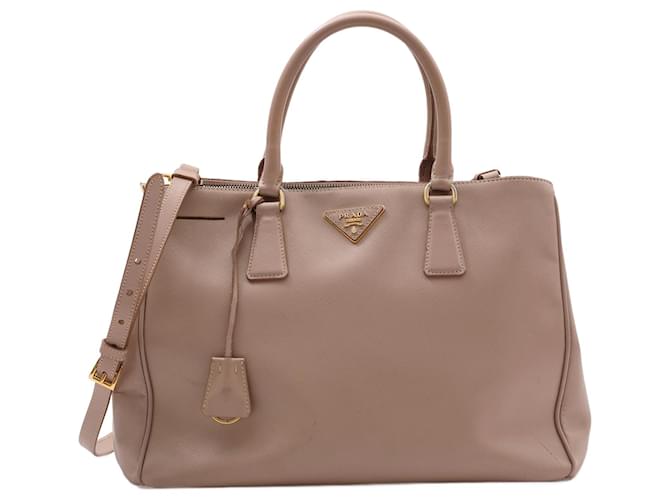 Prada Saffiano Lux Galleria Leather Bag Beige  ref.1250565