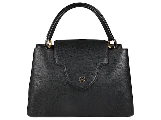 Louis Vuitton Capucines MM Black Leather  ref.1250633