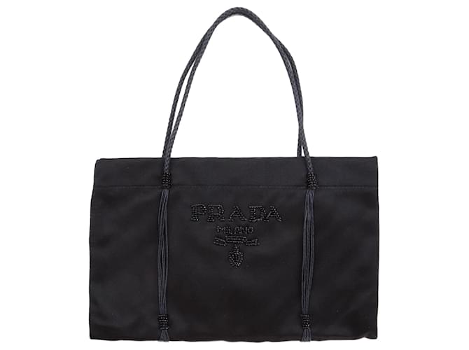 PRADA Bags Silk Black Cleo  ref.1250709