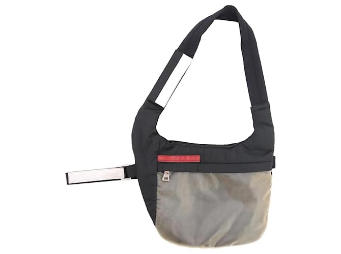 PRADA Crossbody bags Synthetic Black Tessuto  ref.1250714