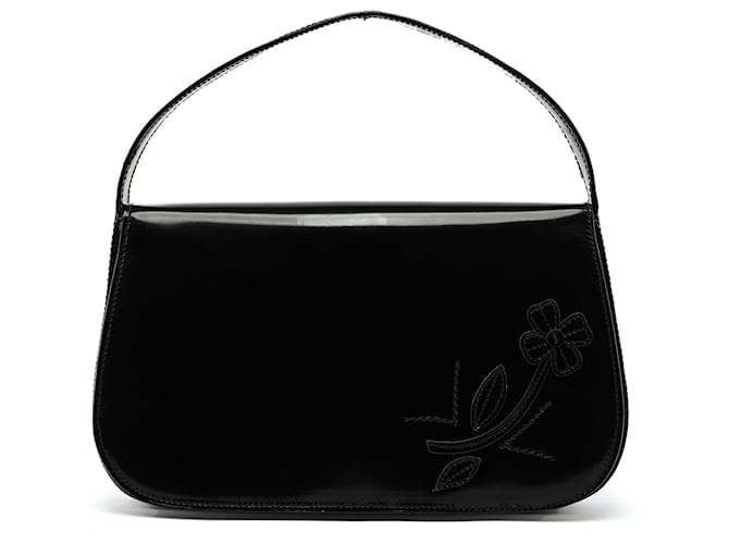 PRADA Handbags Patent leather Black Re-Edition 1995  ref.1250717