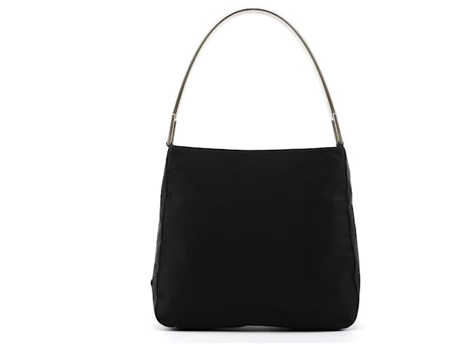 PRADA Shoulder bags Cloth Black Tessuto Metallo  ref.1250761