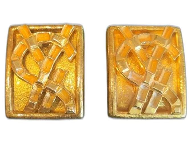 Yves Saint Laurent Earrings Gold hardware Metal  ref.1250815