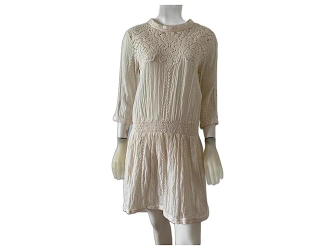 Sea New York Dresses Cream Cotton  ref.1251004