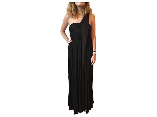 BOTTEGA VENETA  Dresses T.fr 40 silk Black  ref.1251126