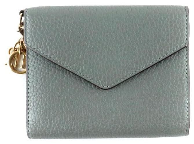 DIOR  Wallets T.  leather Grey  ref.1251174